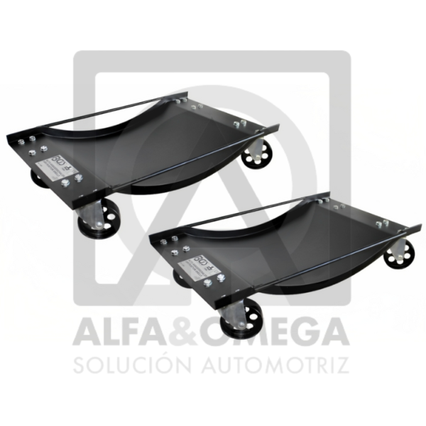 BGS 8386 Dolly Soporte de posicionamiento de coches 1 Par