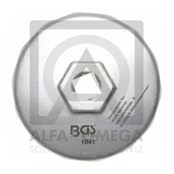 BGS 1041 Llave de filtros de aceite 14 caras Ø 74 mm para Audi, BMW, Mercedes-Benz, Opel, VW